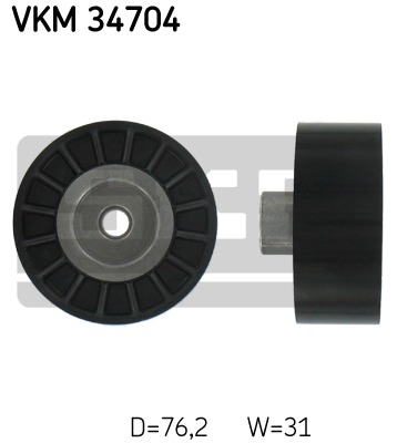 Vratná/vodiaca kladka rebrovaného klinového remeňa SKF (VKM 34704)